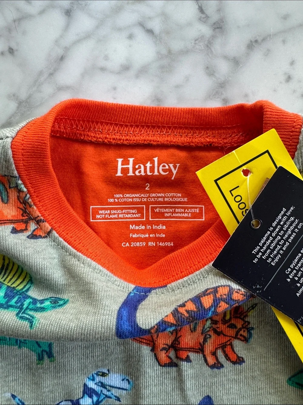 NEW WITH TAGS Hatley Short Sleeves + Shorts Pajama Set Size 2